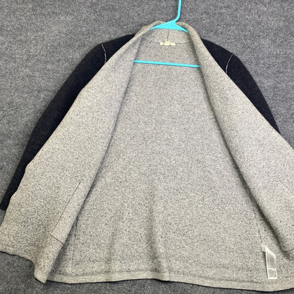 Eileen Fisher Merino Wool Cashmere Blend Open Front Cardigan Gray Charcoal M - Picture 6 of 10